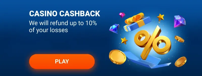 Live Casino Bonus - 10% Cashback