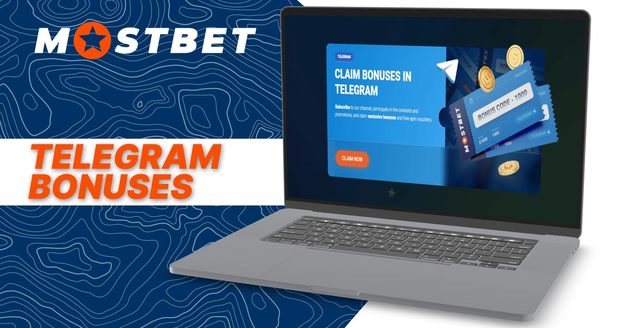 Telegram bonuses at the bookmaker's office Mostbet